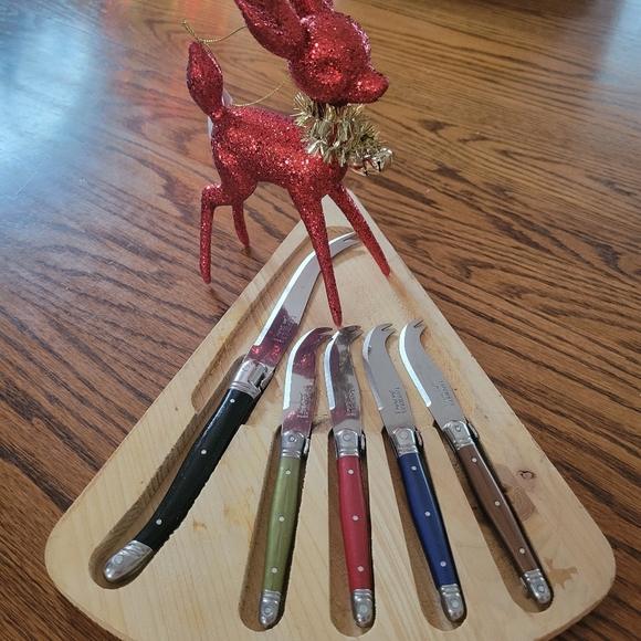 Jean DuBost Laguiole Cheese Knife Set ~ France ~ Entertaining ~ Charcuterie - Picture 10 of 12